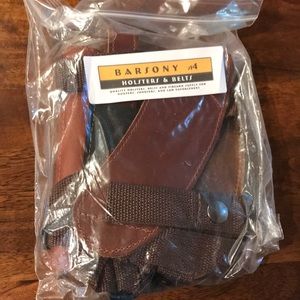 Barsony Shoulder Holster brown leather #holster